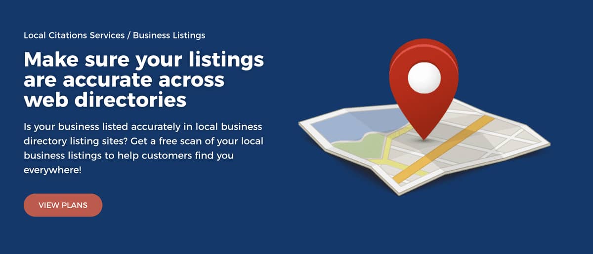 Page for Awebco local citations service