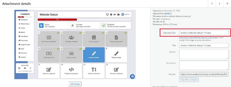 Alt Text Warnings In Semrush Site Audit