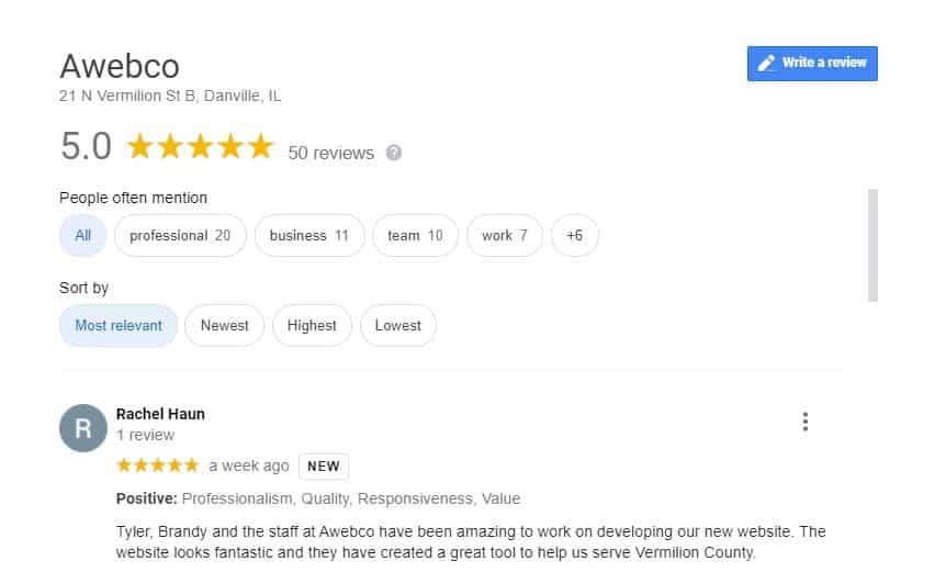 Awebco website company review
