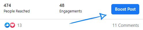 Boost your Facebook posts