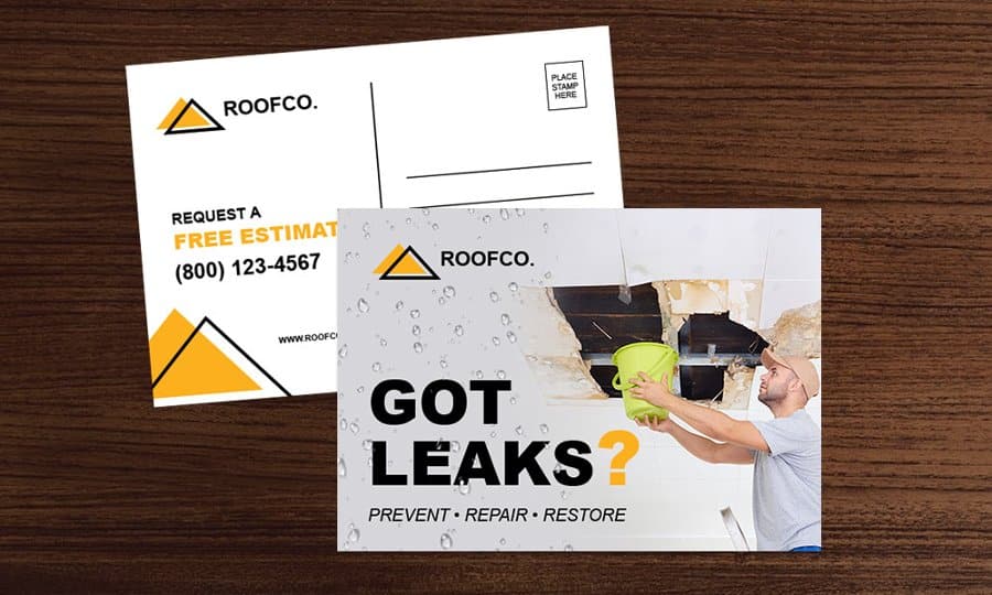 Contractor Direct Mailers Design Example For Print Marketing