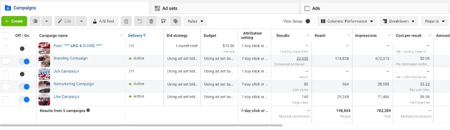 Contractor Facebook Advertising Campaigns Examples