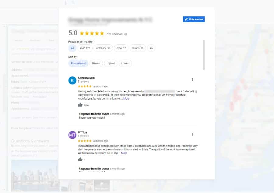 Contractor Reviews Word Of Mouth Referrals