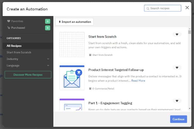 Create and test marketing automations