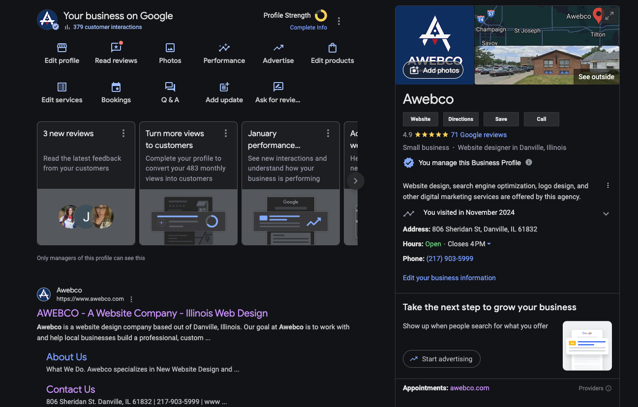 Google Business Profile Example Of Local Listings