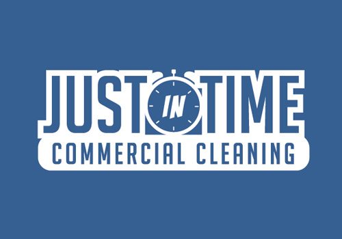 Just In Time Commercial Cleaning Logo Designed by Awebco