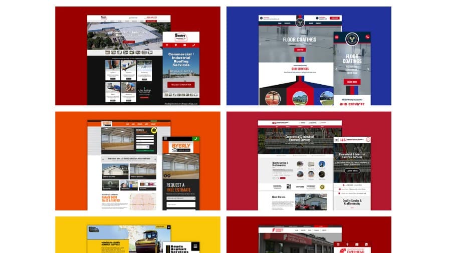 Modern Website Designs For Contractors Service Based Businesses