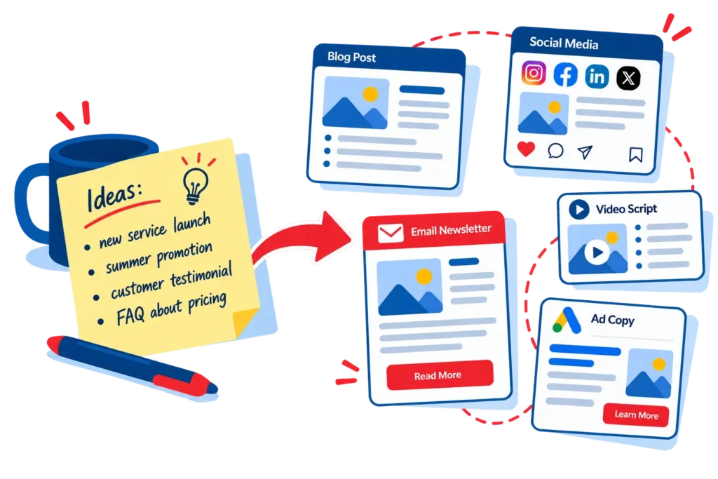 Turn your ideas into content with Awebco