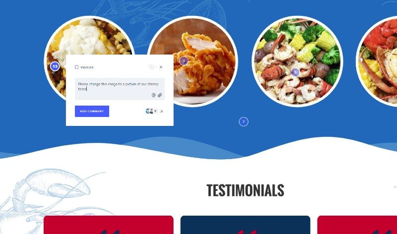 Website design comments revisions and approval
