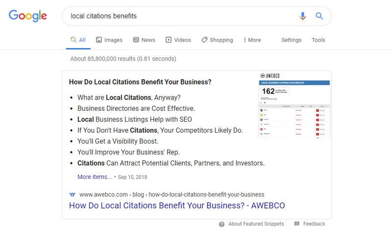 Written Content Blogging Example